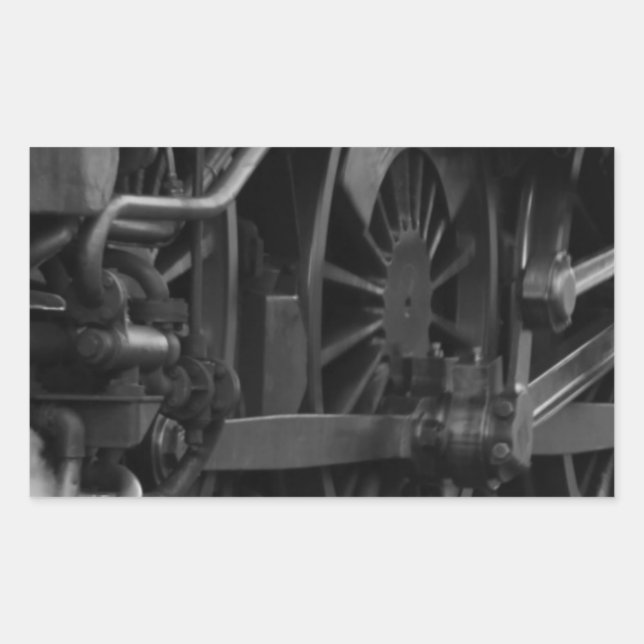 Mechanikschule für Lokomotive Rechteckiger Aufkleber (Vorderseite)