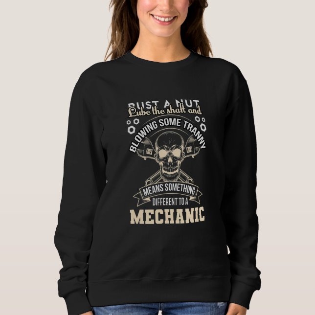 Mechanisch - Bügeleisen aus Erdmanschette Die Heck Sweatshirt (Vorderseite)
