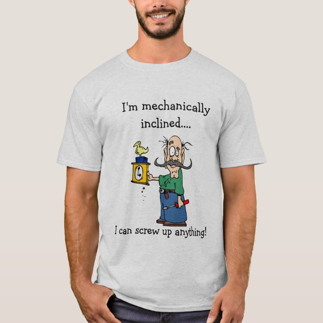 Mechanisch geneigt T-Shirt (Vorderseite)