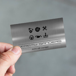 mechanisch | Metall | Tools Services Business Card Visitenkarte