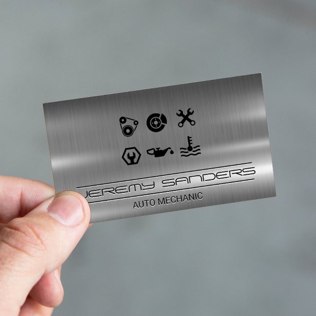 mechanisch | Metall | Tools Services Business Card Visitenkarte (Von Creator hochgeladen)