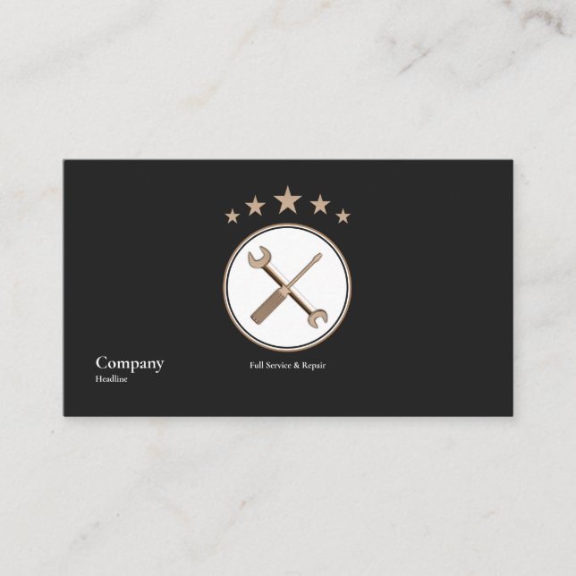 mechanisch visitenkarte (Vorderseite)