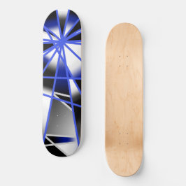Mechanisch Zeichnend Mosaik mit blauer Farbenfüllu Skateboard