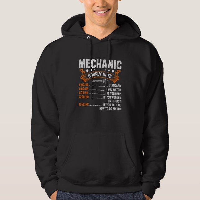 Mechanische Arbeitsgeräte für Dieselmotoren, stünd Hoodie (Vorderseite)