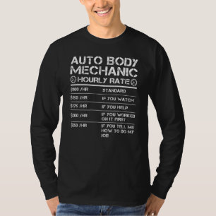 Mechanische Arbeitslosenquoten bei Auto T-Shirt