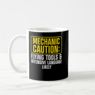 Mechanische Art für Männer Drag Racing Garage Kaffeetasse