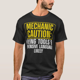 Mechanische Art für Männer Drag Racing Garage T-Shirt