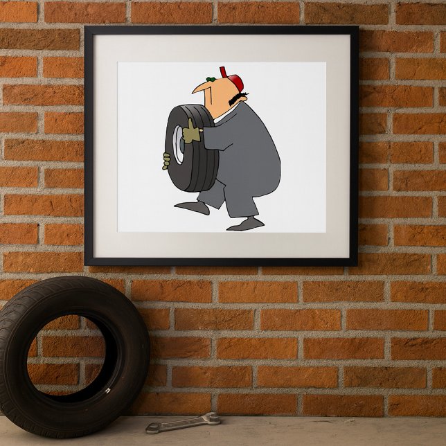 Mechanische Beförderung eines Reifenplakats Poster (Von Creator hochgeladen)