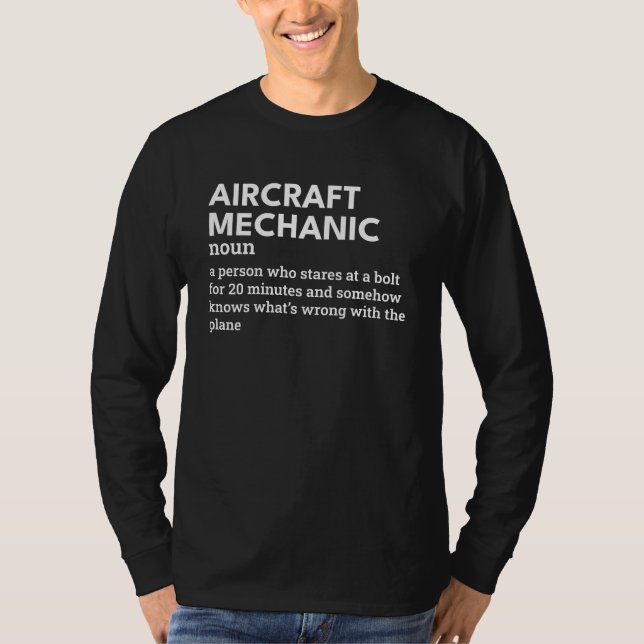 Mechanische Begriffsbestimmung für Luftfahrzeuge - T-Shirt (Vorderseite)
