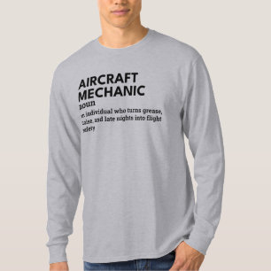 Mechanische Begriffsbestimmung für Luftfahrzeuge - T-Shirt
