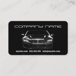 Mechanische Black Car Business Card Visitenkarte