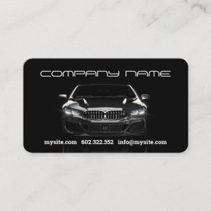 Mechanische Black Car Business Card Visitenkarte