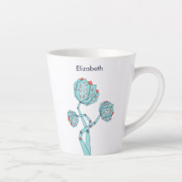 Mechanische Blume der Schalttafel Geek Girl Name Milchtasse