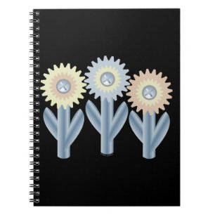 Mechanische Blume Notizblock