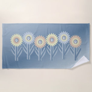 Mechanische Blume Strandtuch