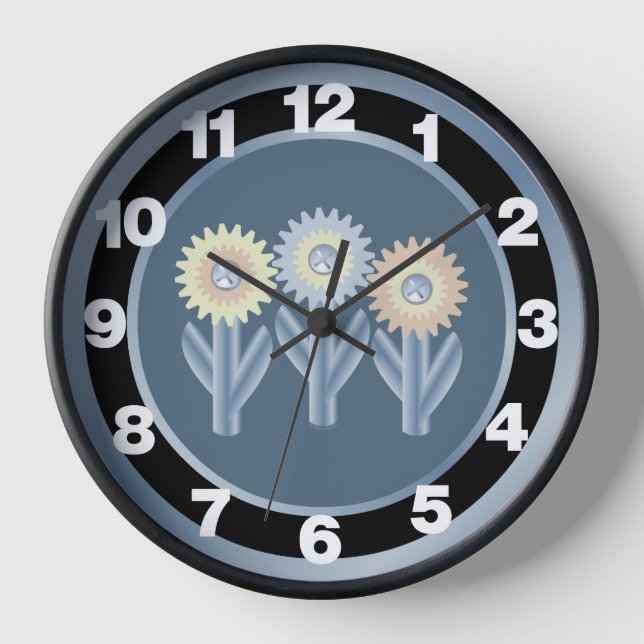 Mechanische Blume Uhr (Vorderseite)