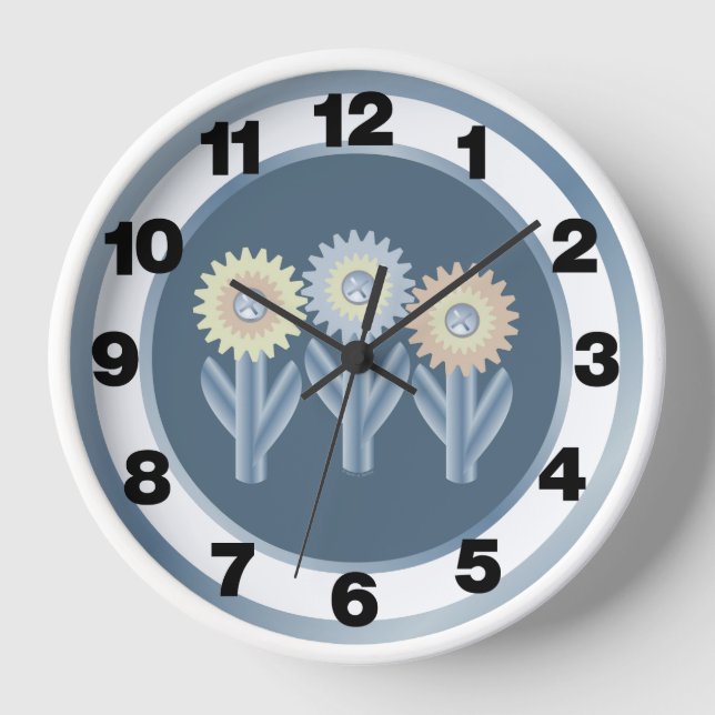 Mechanische Blume Uhr (Vorderseite)