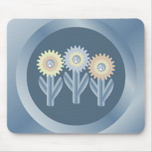 Mechanische Blumen Mousepad