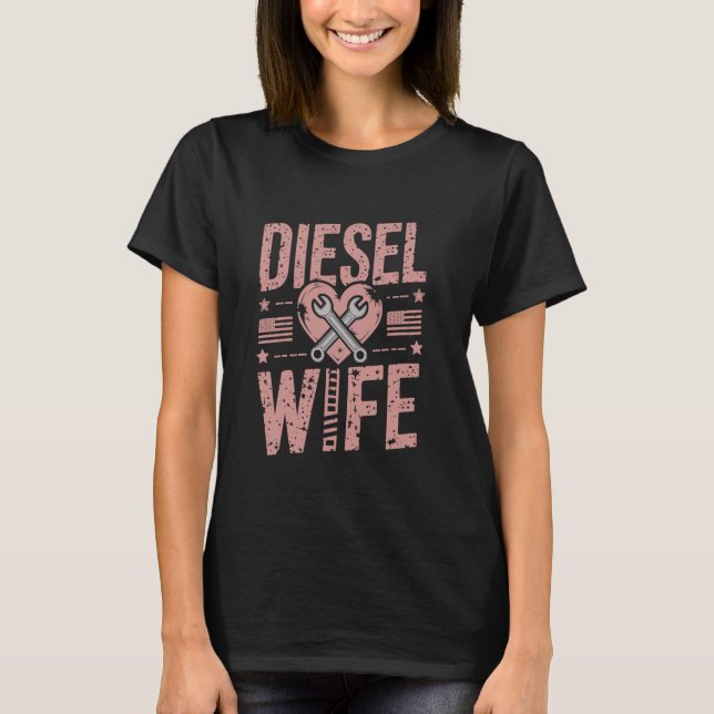 Mechanische Diesel-Ehefrau T-Shirt (Vorderseite)