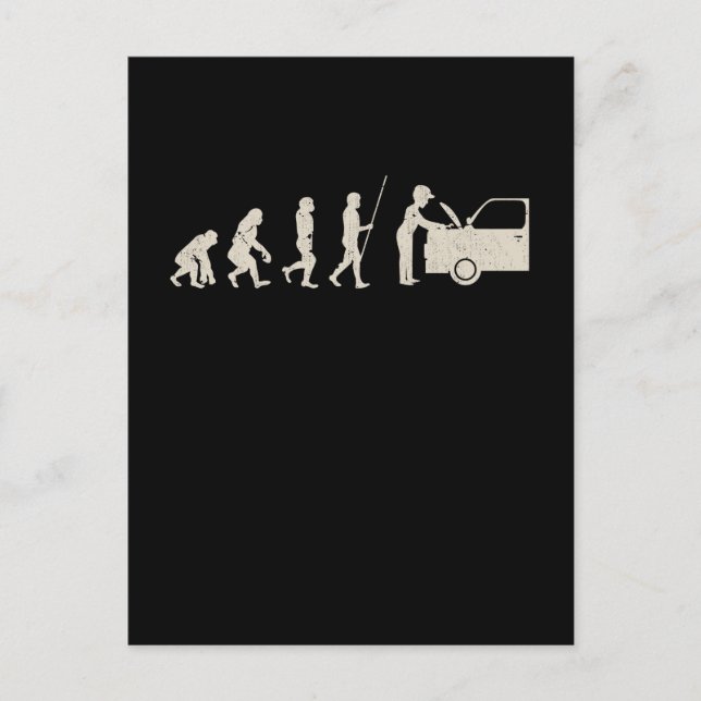 Mechanische Evolution Autotuner Postkarte (Vorderseite)