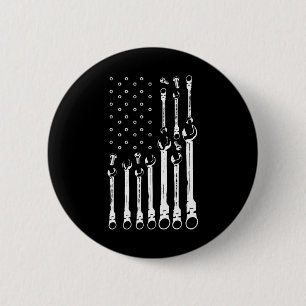 Mechanische Fahne Amerikanisches Flag Flag Mechani Button