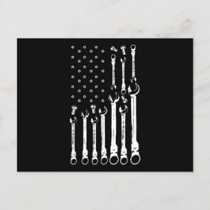 Mechanische Fahne Amerikanisches Flag Flag Mechani Feiertagspostkarte