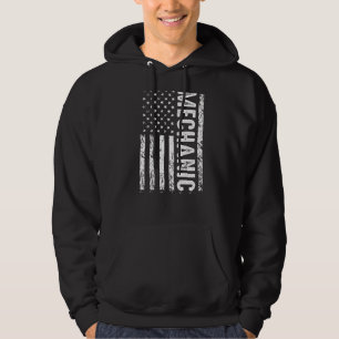 Mechanische Flagge Patriotic Mechanic Mechanic Hoodie