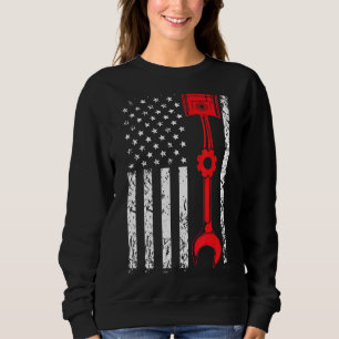 Mechanische Flagge Patriotic Mechanic Mechanic Sweatshirt