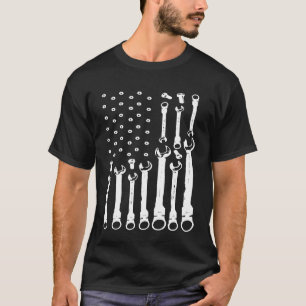 Mechanische Flagge - Patriotische Mechanische Flag T-Shirt