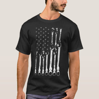Mechanische Flagge Shirt Patriotic Mechanic