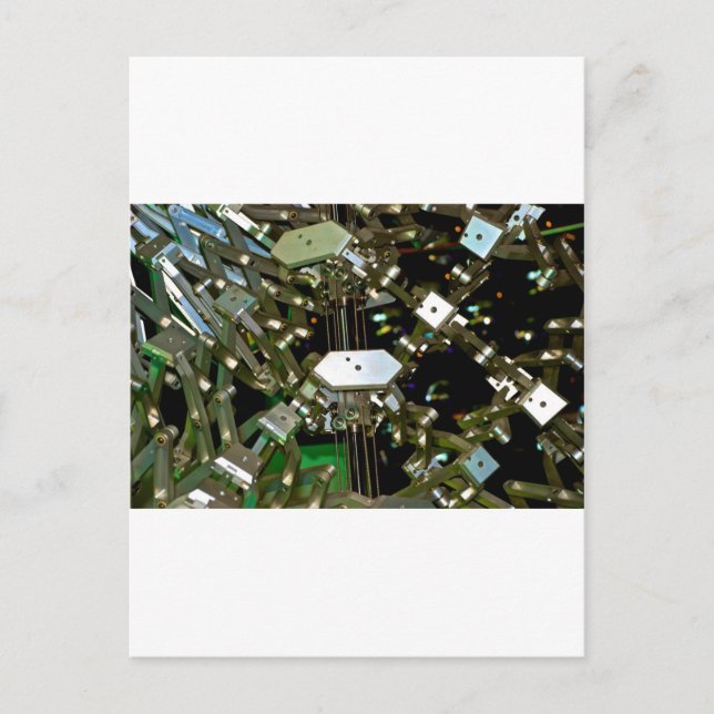 Mechanische Flex-Abstraktion Postkarte (Vorderseite)