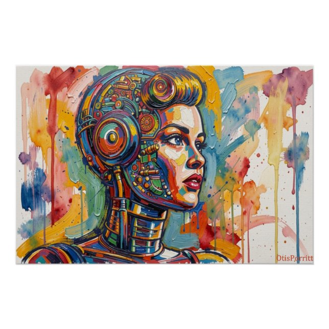 MECHANISCHE FRAU-2 POSTER (Vorderseite)