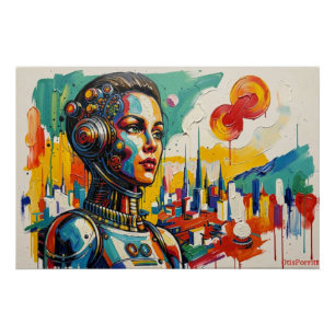 MECHANISCHE FRAU-3 POSTER