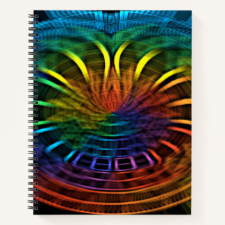 Mechanische Funktionsweise eines Regenbogens Notizbuch
