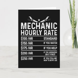 Mechanische Funny Mechanical Workshop Geschenk Ide Karte