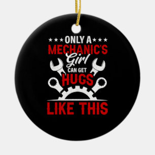 Mechanische Girls Keramik Ornament