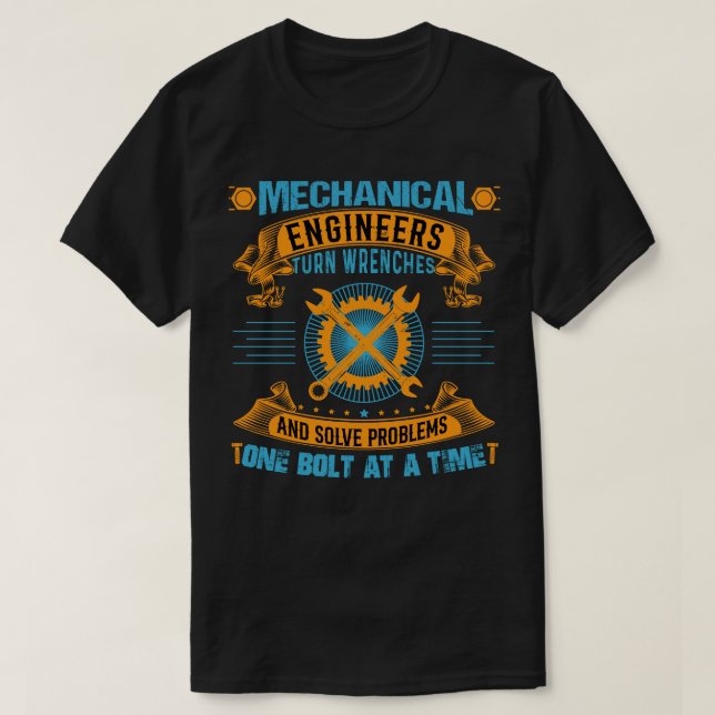 Mechanische Ingenieure - Problemlöser T-Shirt (Design vorne)