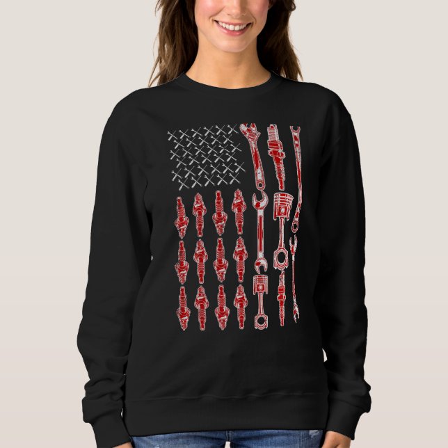 Mechanische Kennzeichnung der Offiziellen US-ameri Sweatshirt (Vorderseite)
