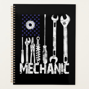 Mechanische Liebhaber   Mechanische Flagge USA Planer
