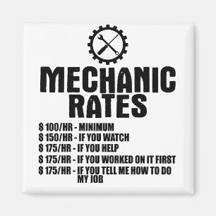 Mechanische Preise $100/h - Minimum $100/h - Minim Magnet