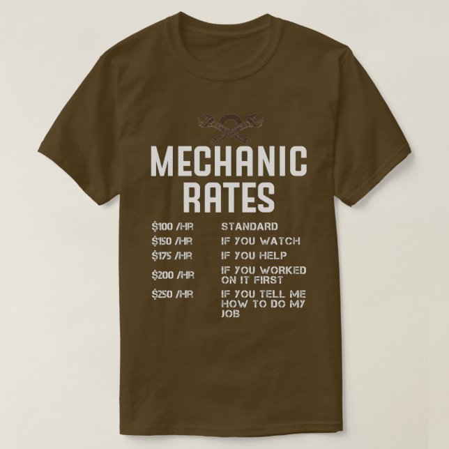 Mechanische Reparatur von Auto mit hoher Stundenza T-Shirt (Design vorne)