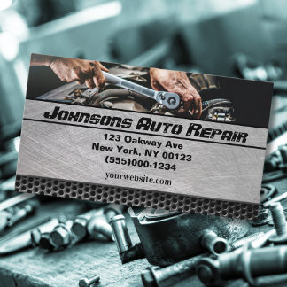 Mechanische Reparatur von Auto Visitenkarte