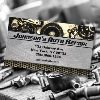 Mechanische Reparatur von Auto Visitenkarte