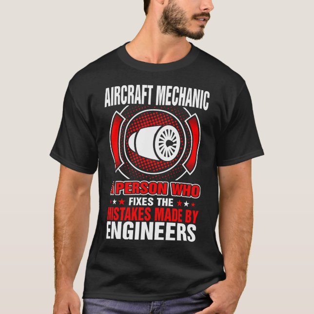 Mechanische Reparaturen von Luftfahrzeugen Fehler  T-Shirt (Vorderseite)