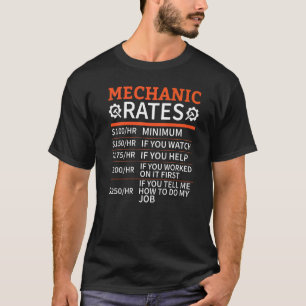 Mechanische Reparaturkosten für Autos T-Shirt
