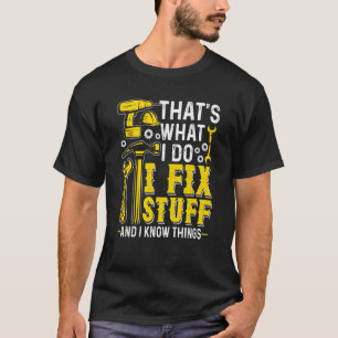Mechanische Retro Das ist, was ich tun, um Dinge z T-Shirt
