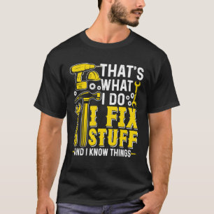 Mechanische Retro Das ist, was ich tun, um Dinge z T-Shirt