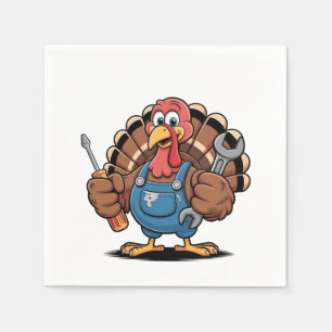 Mechanische Squad Türkei Erntedank Gobbler Serviette