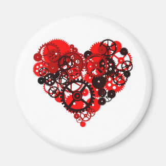 MECHANISCHE STEAMPUNK HERZ MAGNET
