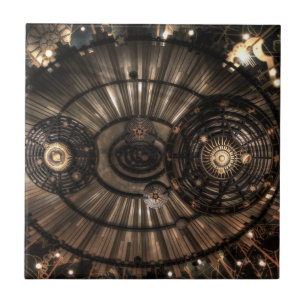 Mechanische Steampunk-Sternbilder Fliese